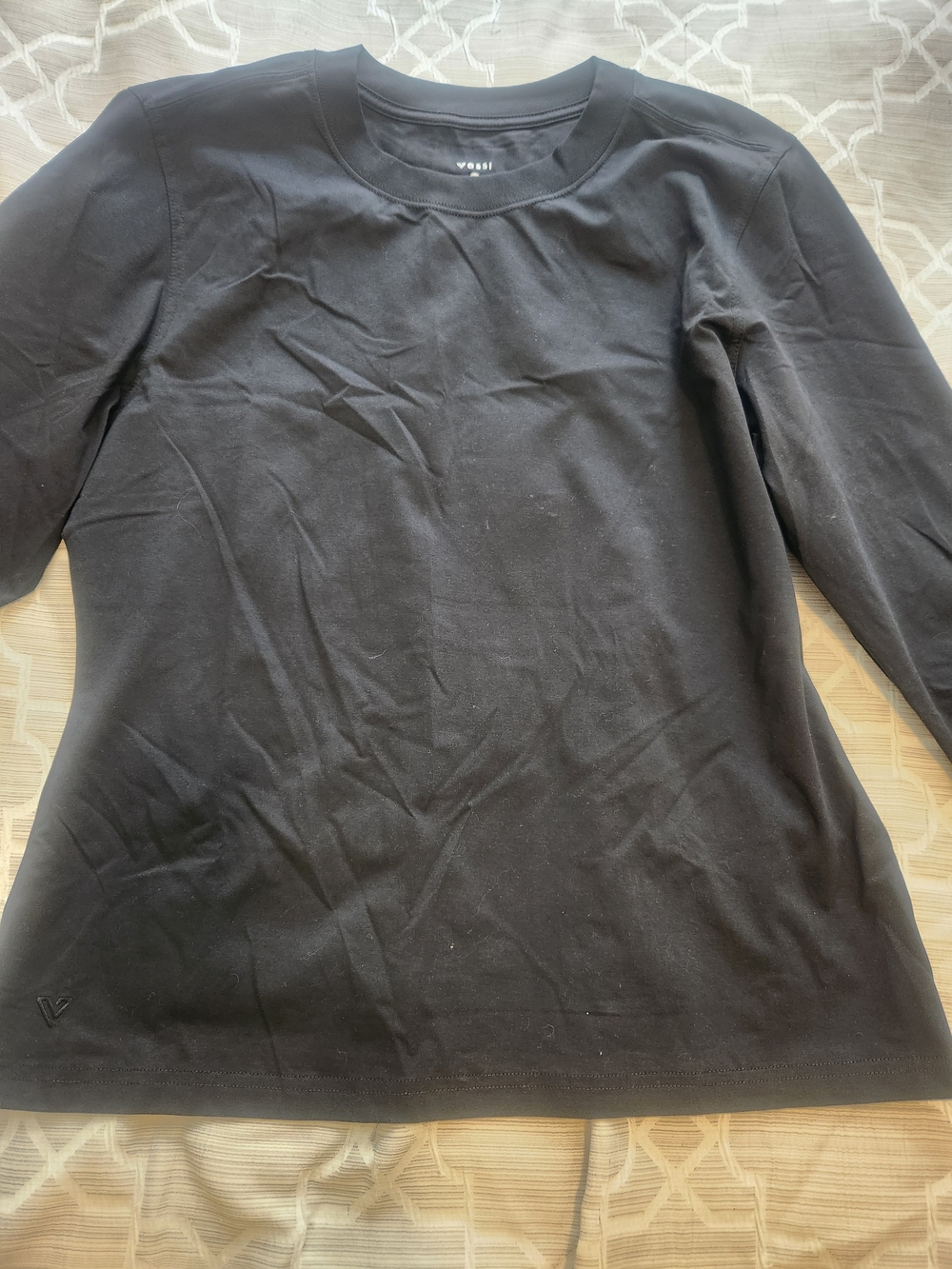 Vessi Black Women's Crewneck Long Sleeve Top